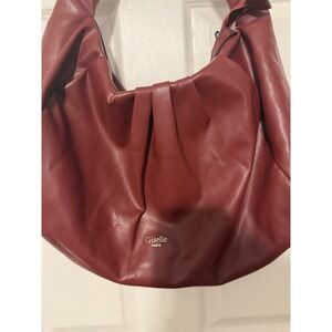Soft,‎ slouchy Giselle Paris Adele hobo bag in a rich red/burgundy shade